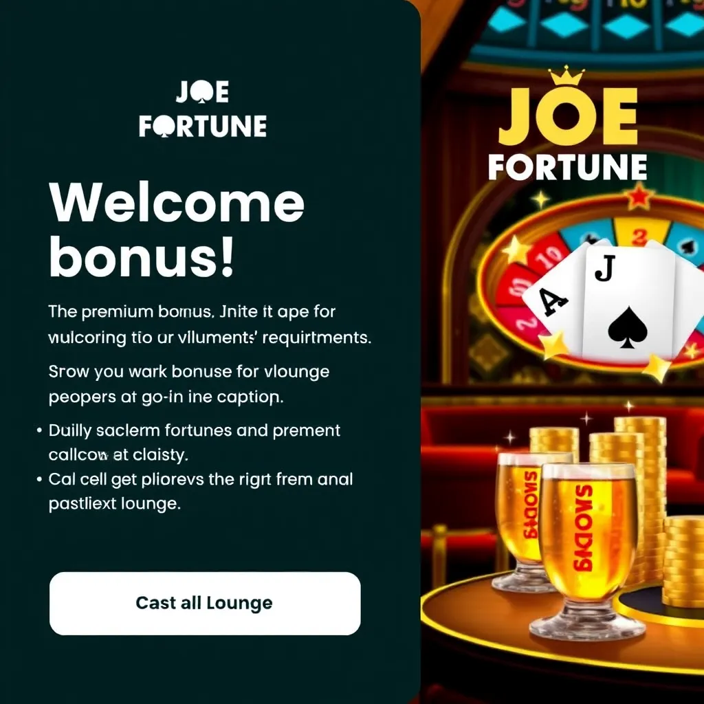 Joe Fortune Welcome Bonus Terms and Wagering Requirements