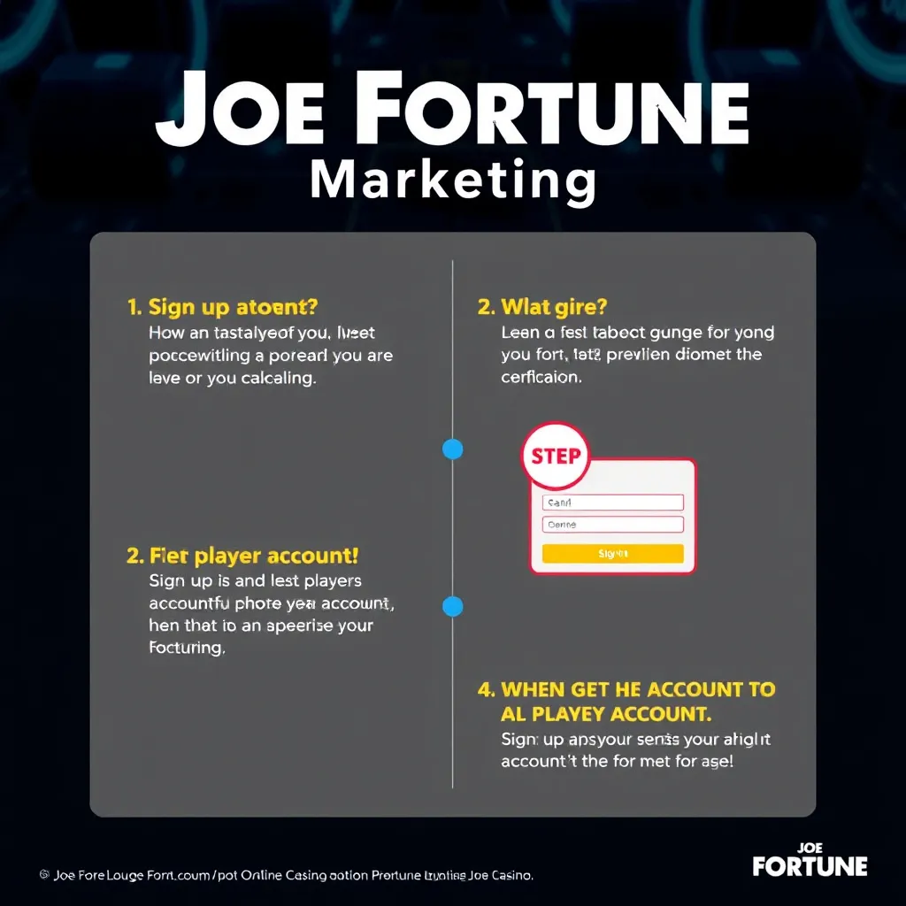 Opening a Player Account at Joe Fortune